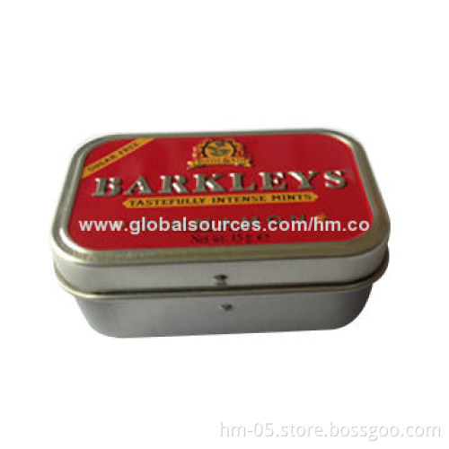 Mini tin Box, Made of 0.23mm, Shapes, Sizes and Printing Can be Customized
